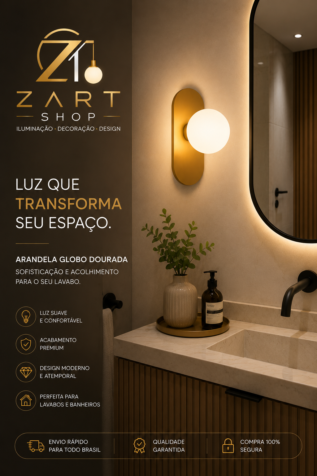 Detalhe de iluminação Luzziê